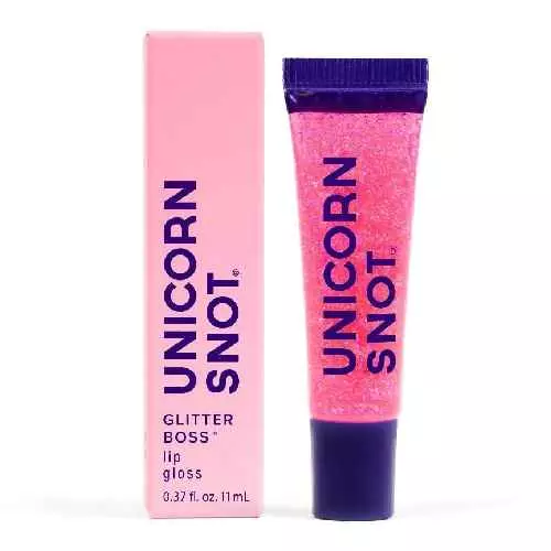 Unicorn Snot Holographic Glitter Lip Gloss - Pink