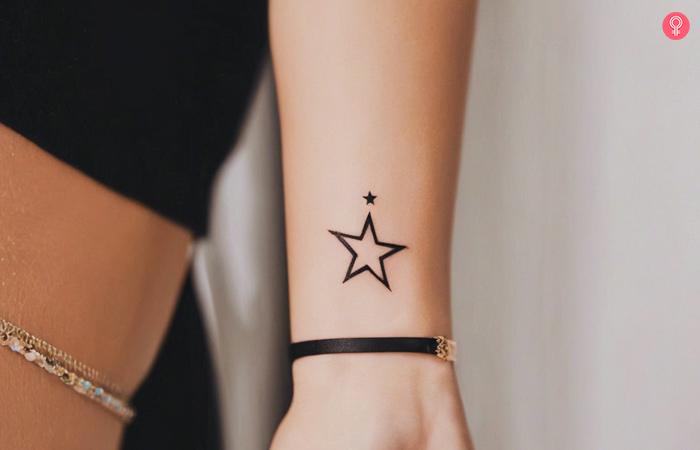 Star Tattoo On Wrist