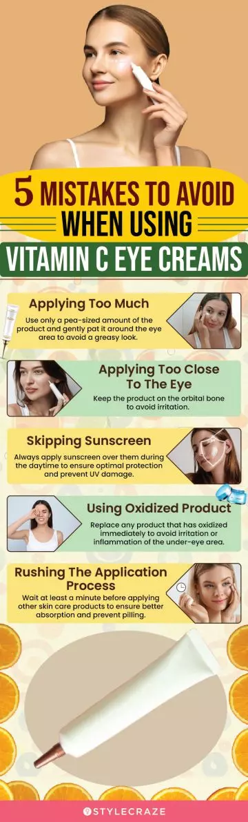 5 Mistakes To Avoid When Using Vitamin C Eye Creams(infographic)