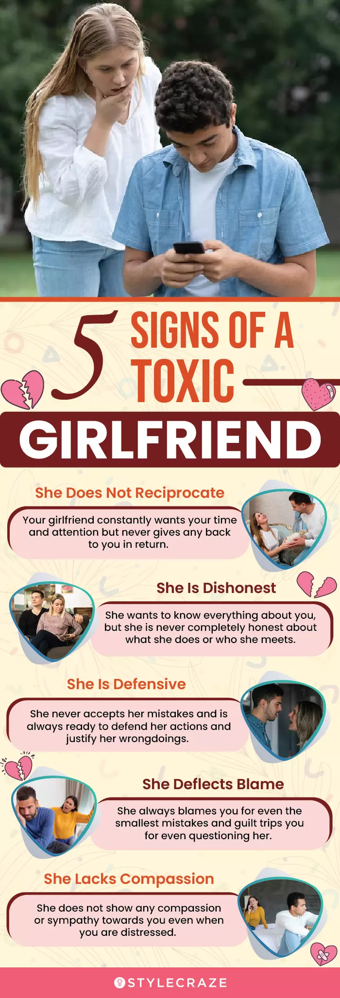 5 signs of a toxic girlfriend (infographic)
