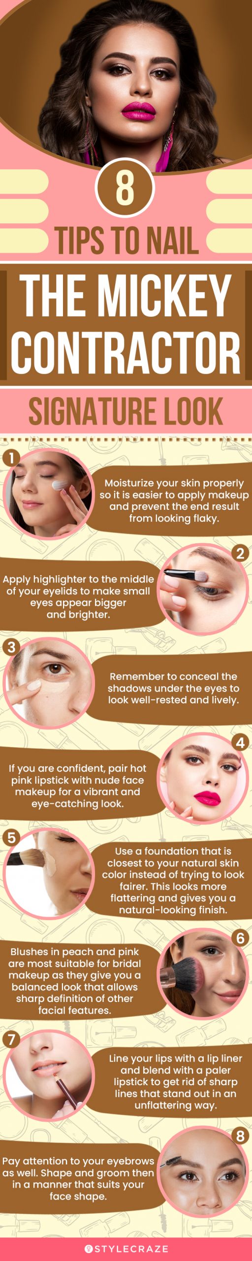 8 tips to nail the mickey contractor signature look(infographic)