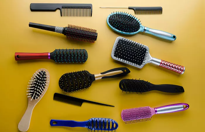 A range of combs on a table