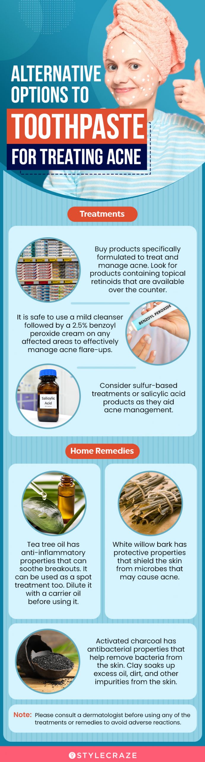alternative options to toothpaste for treating acne (infographic)