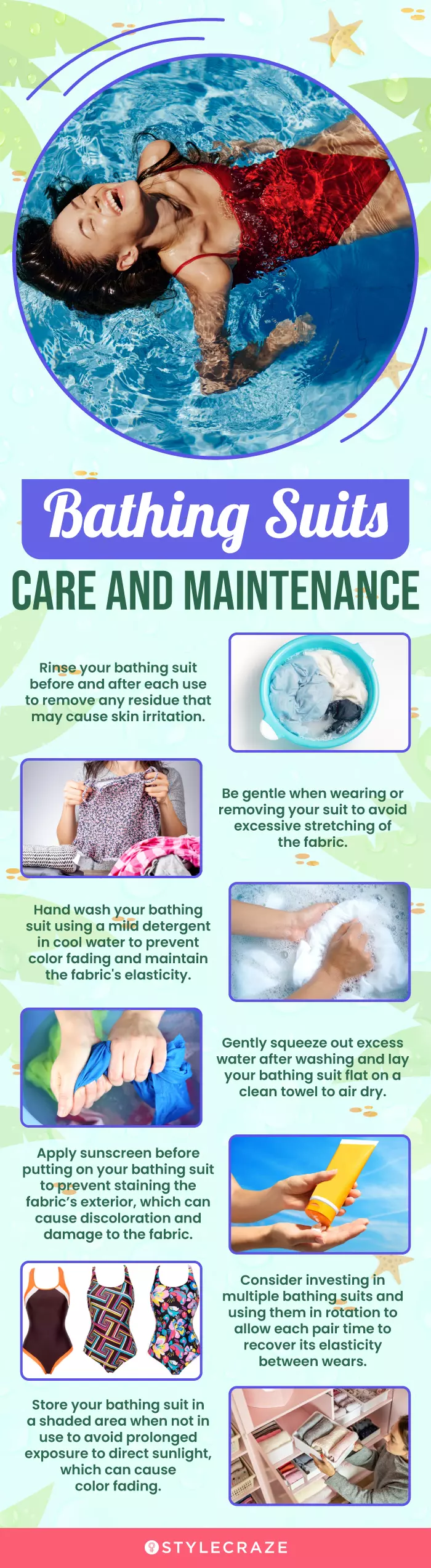  Bathing Suits Care And Maintenance (infographic)