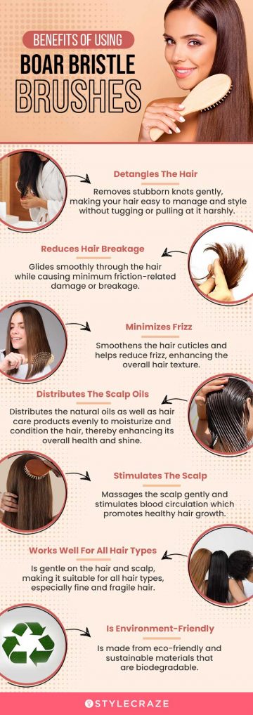Benefits Of Using Boar Bristle Brushes (infographic)