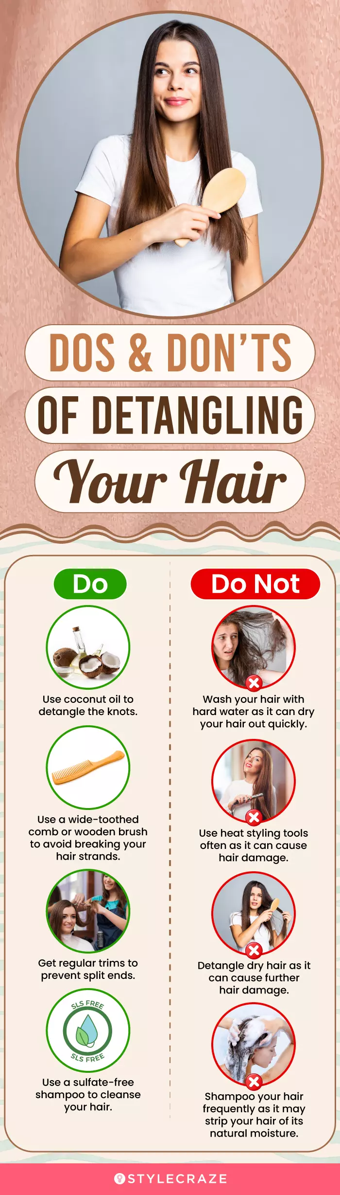 dos and don’ts of detangling your hair (infographic)