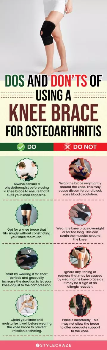 Dos And Don’ts Of Using A Knee Brace For Osteoarthritis (infographic)