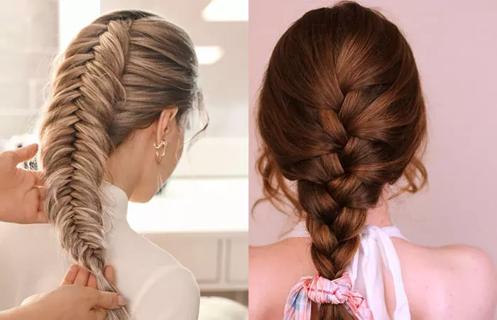 Difference between Fishtail braid and French braid