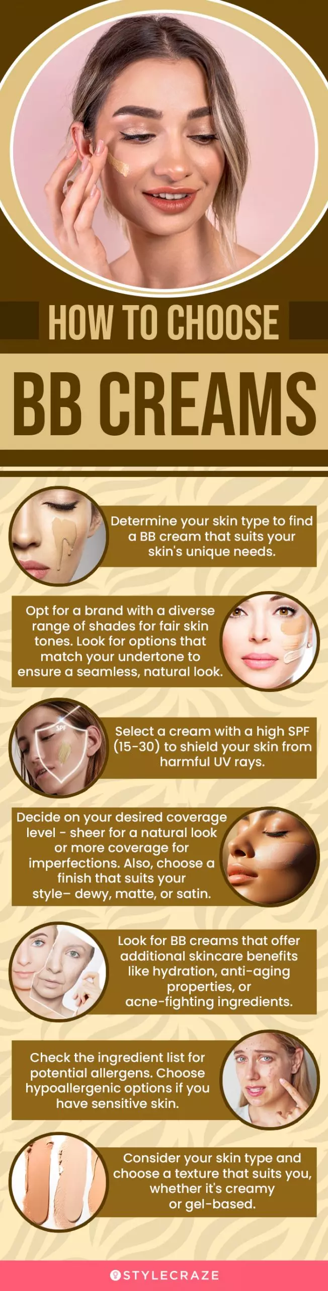 How To Choose BB Creams (infographic)