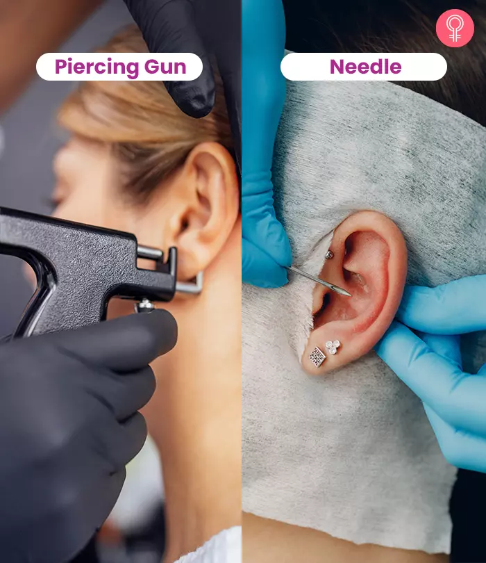Piercing gun and needle