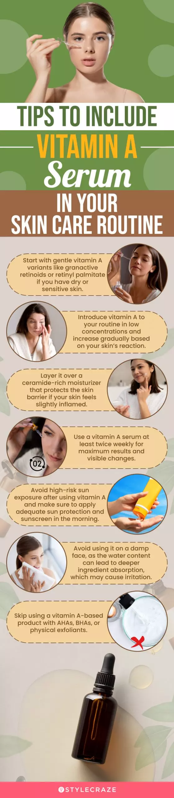 Tips To Include Vitamin A Serum In Your Skin Care Routine (infographic)