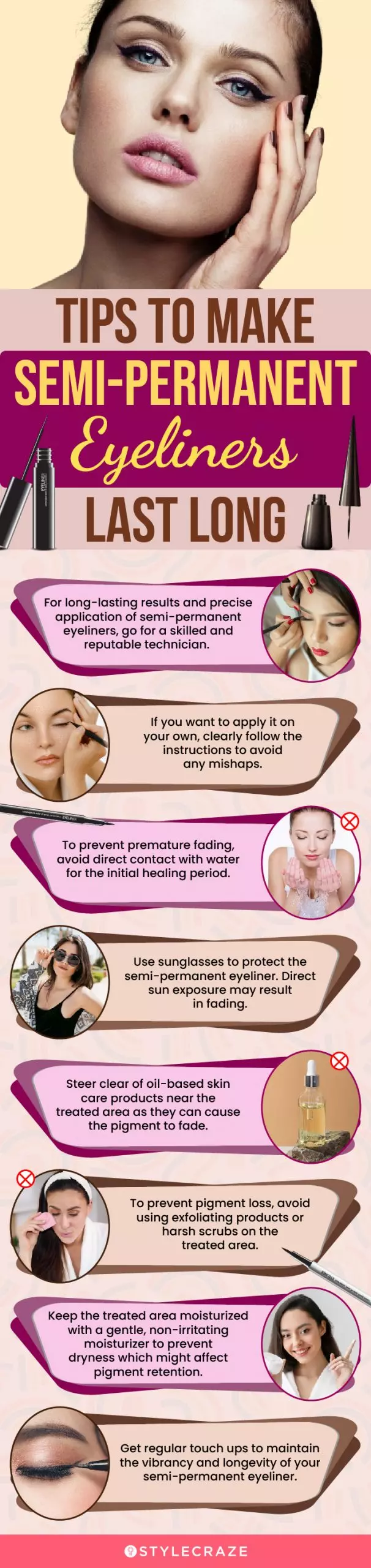 Tips To Make Semi-Permanent Eyeliners Last Long (infographic)