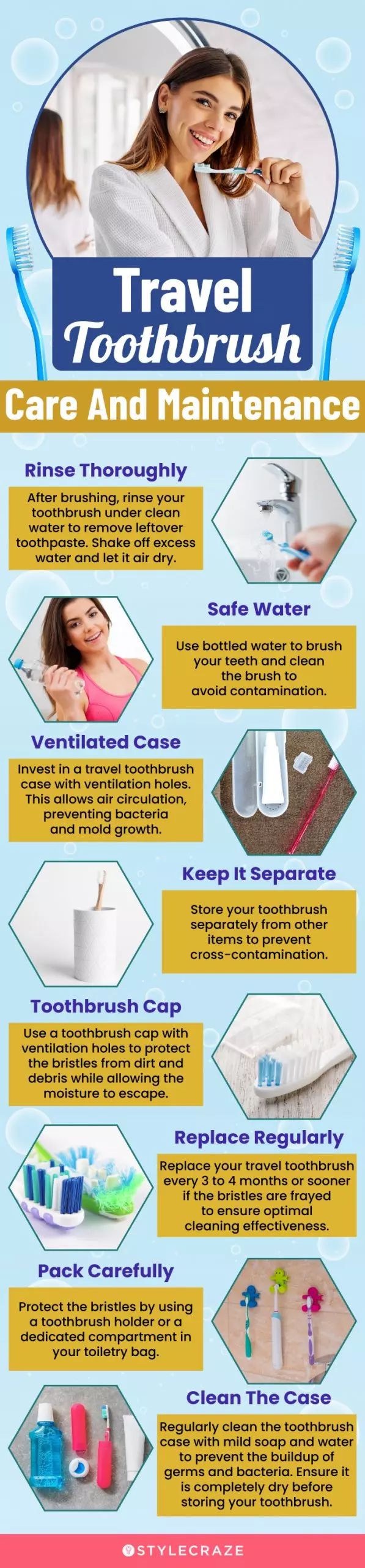 Travel Toothbrush Care And Maintenance (infographic)