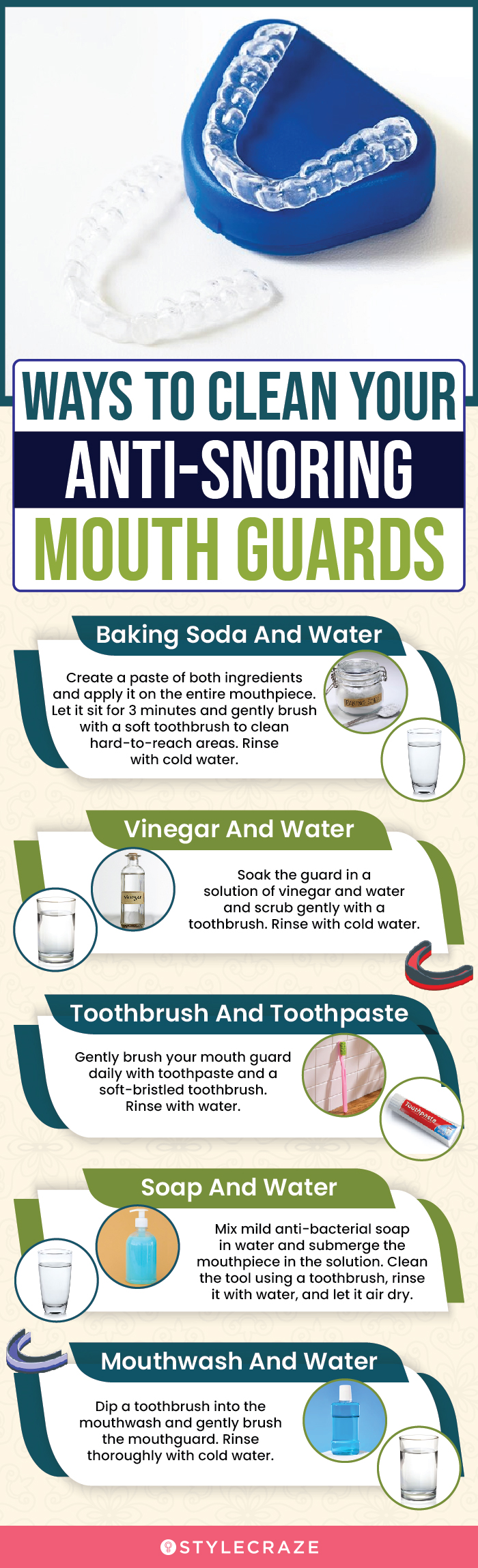 Ways To Clean Your Anti-Snoring Mouth Guards (infographic)