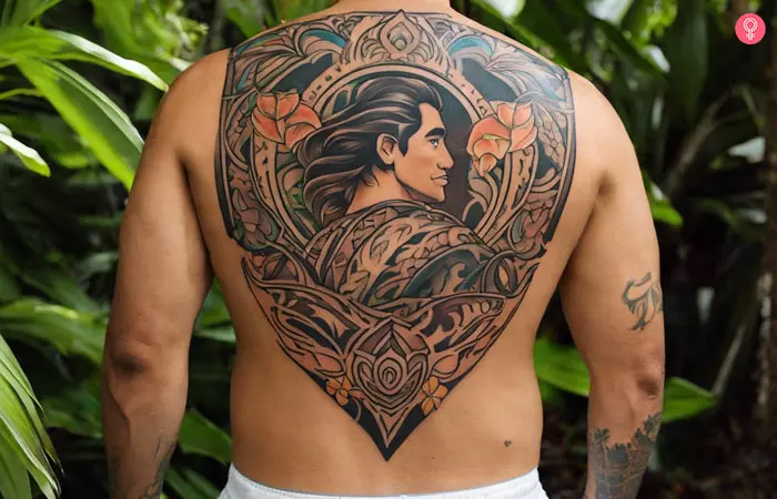 Maui tattoo on a man’s arm