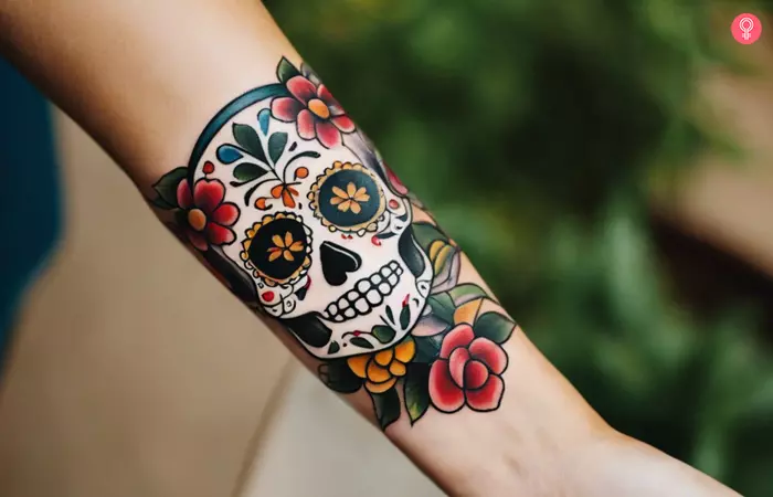 Day Of The Dead Girl Tattoo Eagleviewtattoo Day Of The Dead Girl Tattoo Eagleviewtattoo