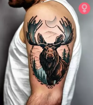 8 Moose Tattoo Designs To Capture Nature's Majesty