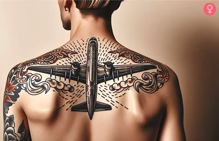 Airplane tattoos for guys