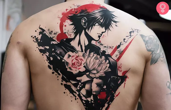 Anime Trash Polka Tattoo
