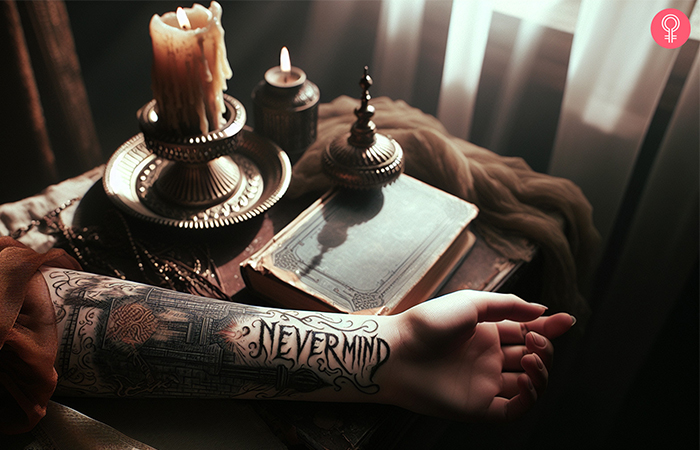 BTS Jimin Nevermind tattoo