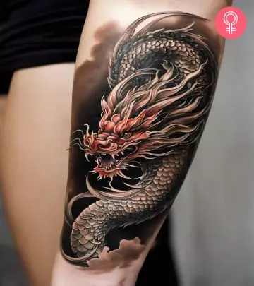 Get inspired for your next tattoo with our stunning collection of Chinese dragon tattoos!