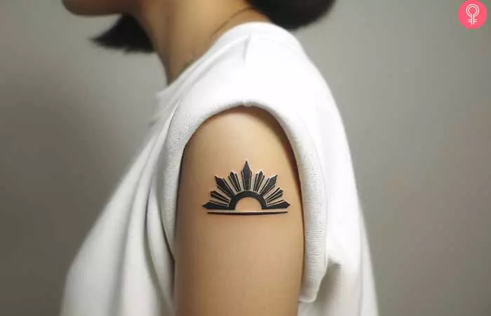 Half Filipino Sun Tattoo