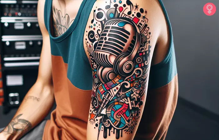 Hip hop sleeve tattoo