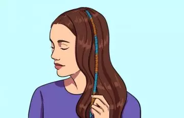 Illustration of a simple hair wrap