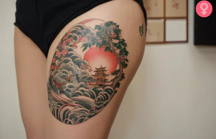 A life and death Japanese tattoo