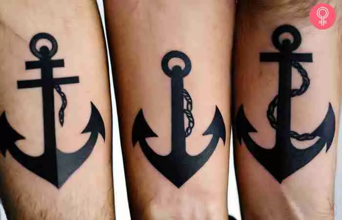Matching friendship tattoos on the wrist