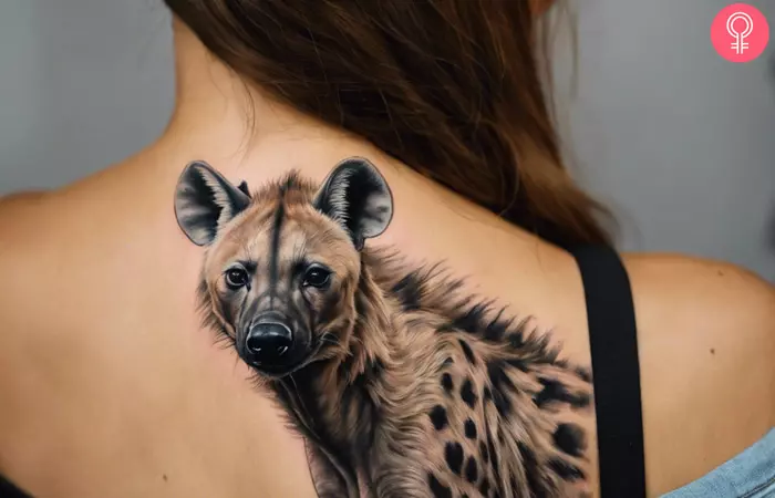 Realistic Hyena Tattoo