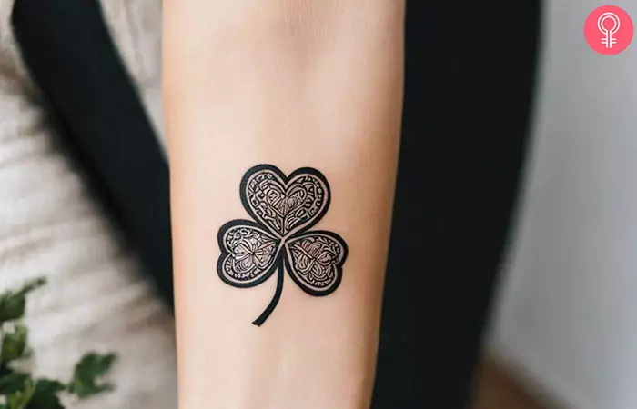 Small Irish tattoo on the wrist