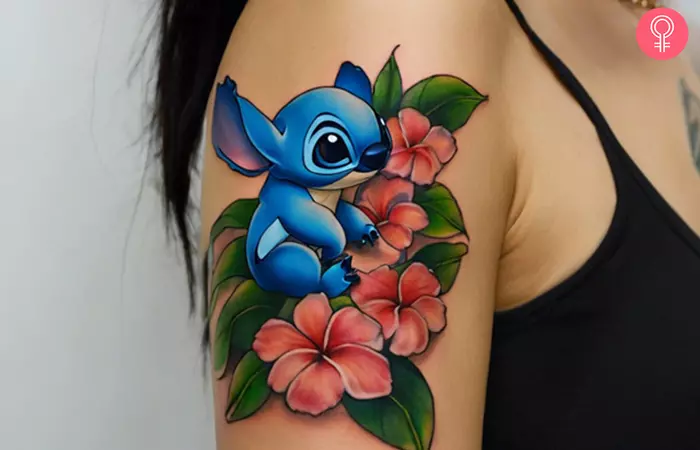 Floral Stitch Tattoo