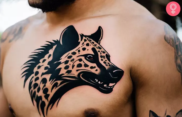 Traditional Hyena Tattoo