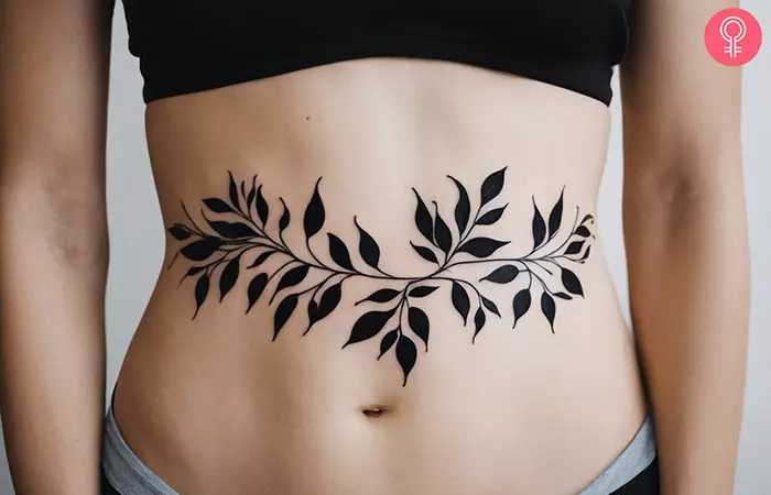 Traditional Stomach Tattoo