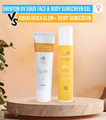Comparison Between Brinton UV Doux Face & Body Sunscreen Gel ...