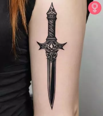 A badass tattoo design on the arm