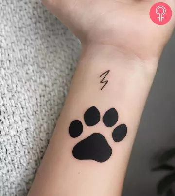 8 Creative Paw Print Tattoo Design With Meaning