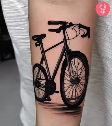 Reveal your passion for cycling, freedom, and adventure with some unique body art.