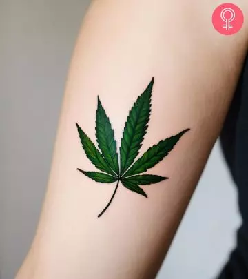 A dandelion tattoo on the arm