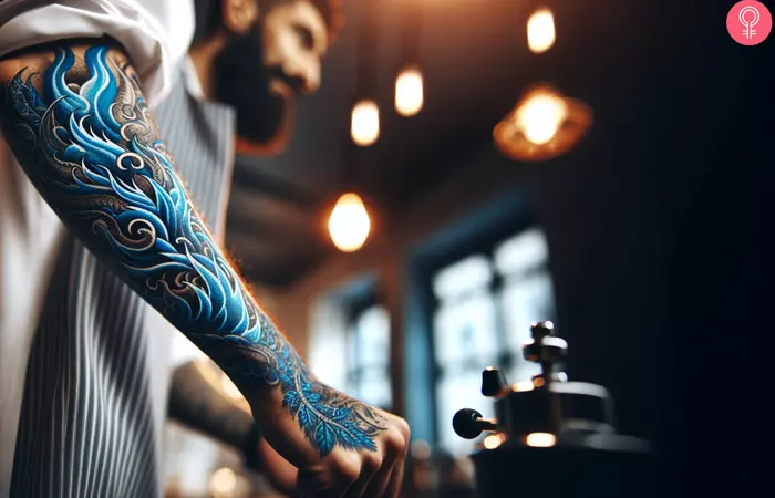 Badass tattoo design on the forearm