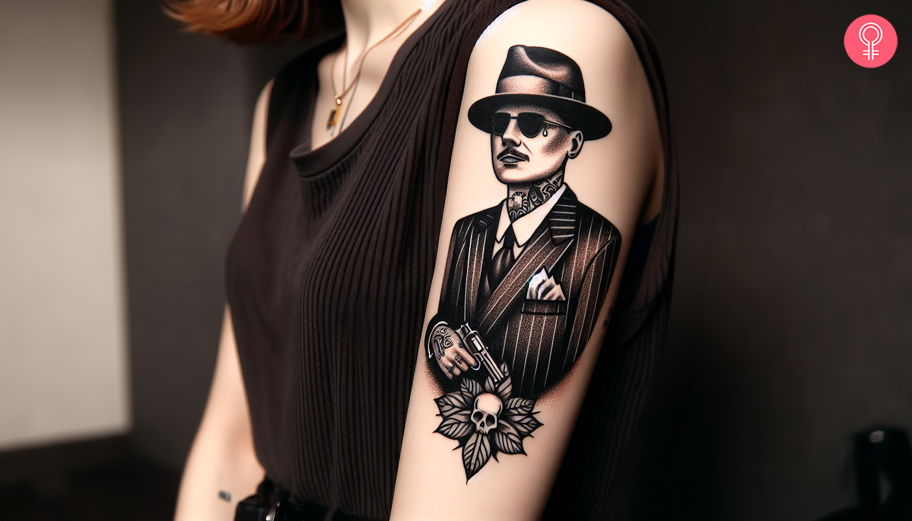 A Chicano gangster tattoo on the arm