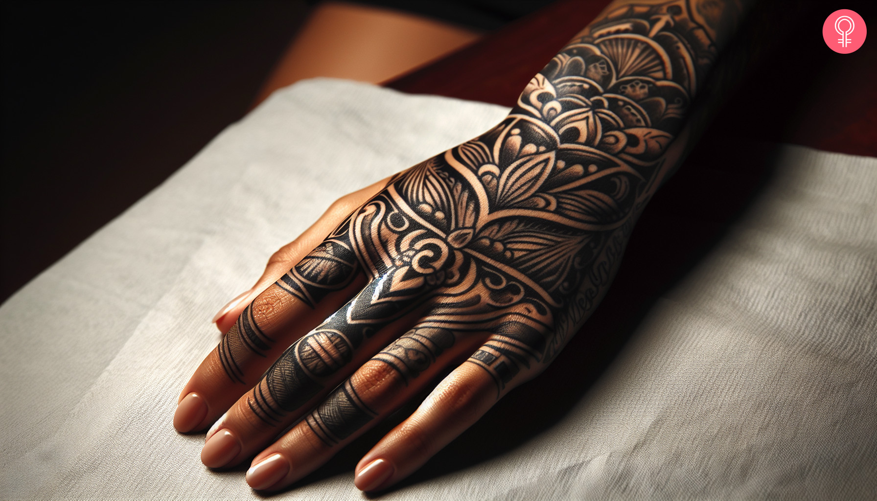 A Chicano tattoo on the hand