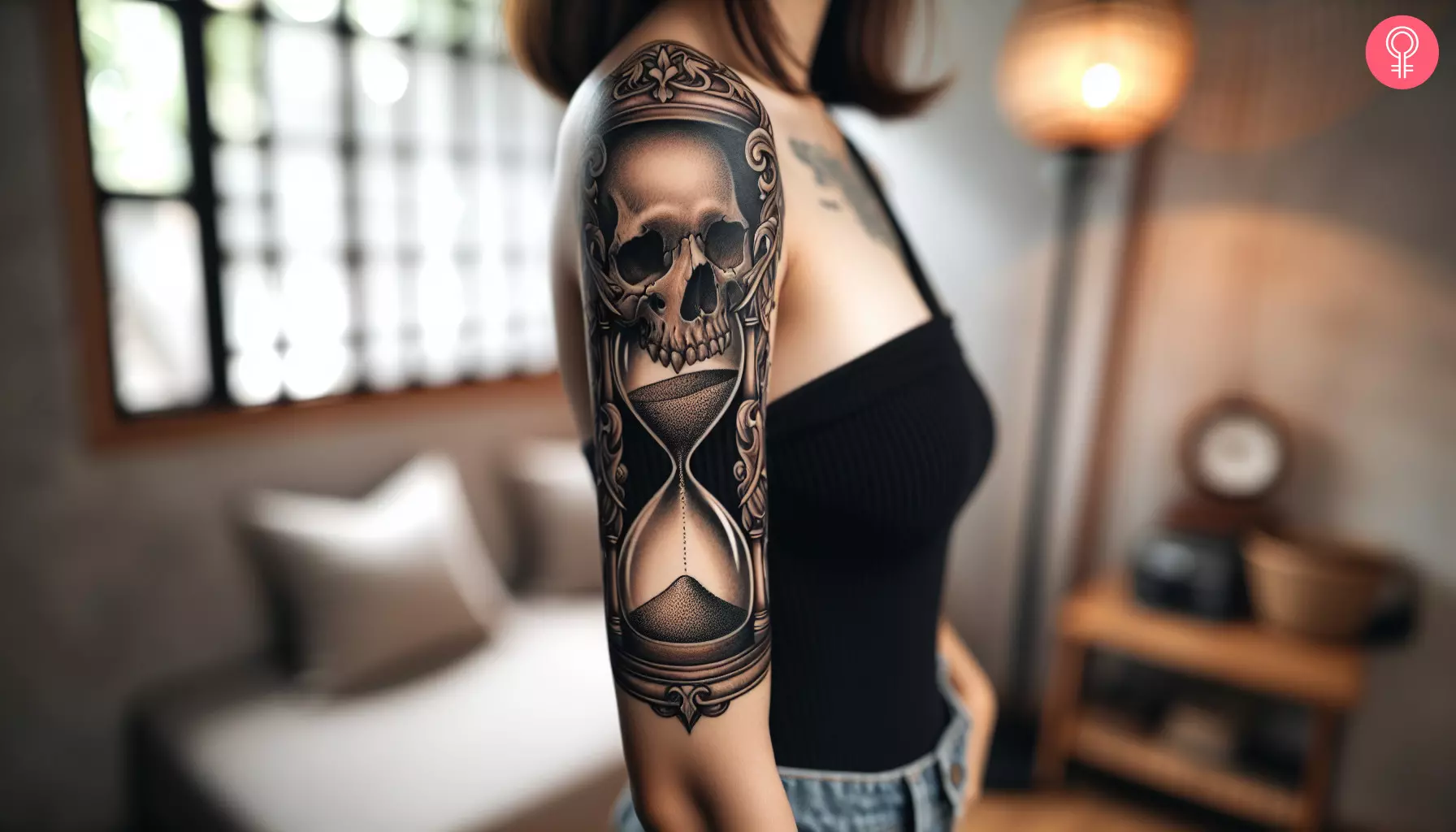 Death Hourglass Tattoo