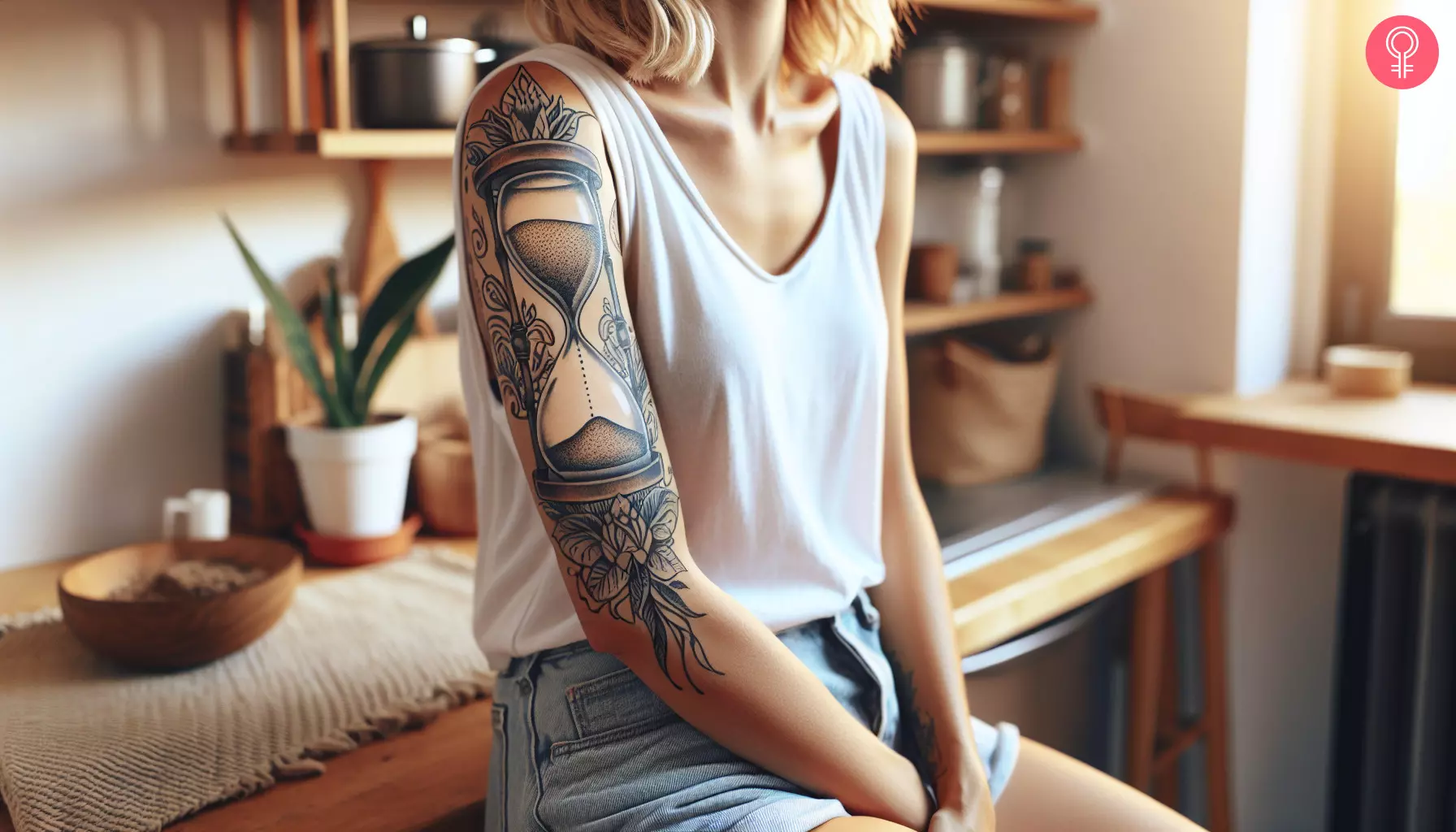 Hourglass Sleeve Tattoo