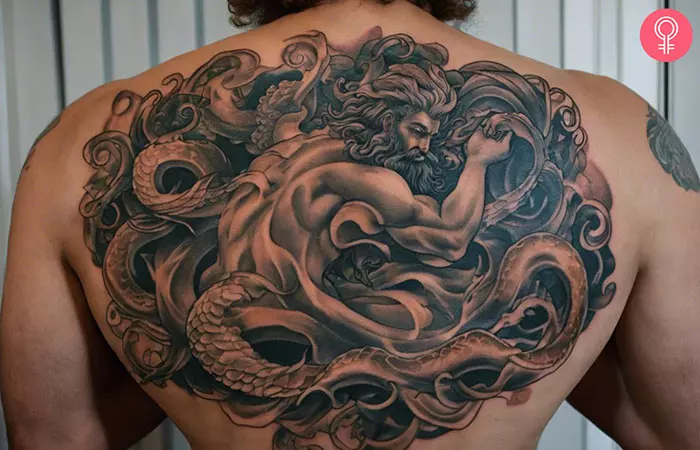 Kraken Poseidon Tattoo