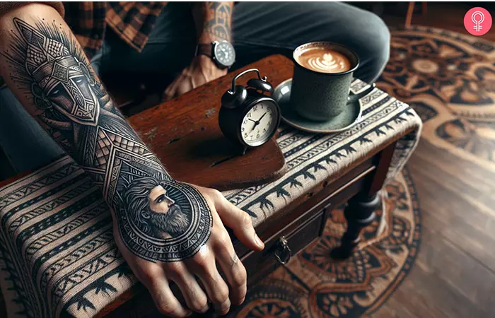 Odin Hand Tattoo