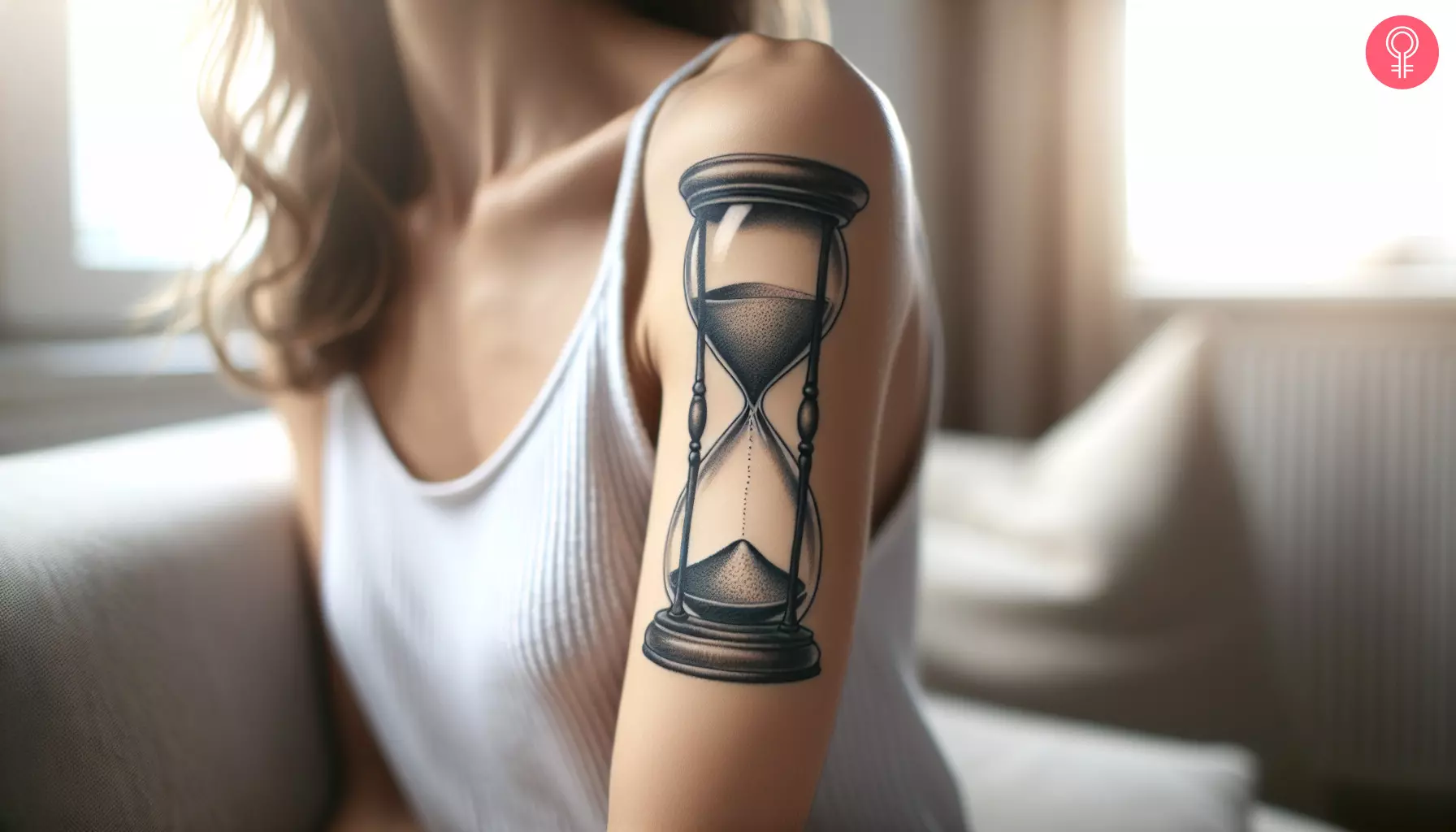 Old School Hourglass Tattoo