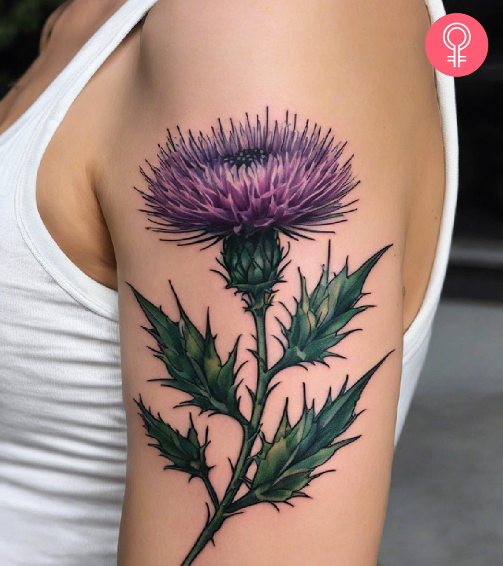 8 Thistle Tattoos: Elegant Floral Designs For Timeless Beauty