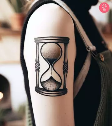 Mark your moments and capture the flow of time with hourglass tattoos.
